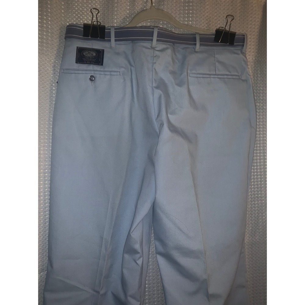Knightsbridge for Men light blue 36x 34 dress pants belted‎